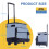 43L Cool Bags Box Travel Coolbox Rolling Cooler Wheels Pull Rod Handle 2
