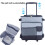 43L Cool Bags Box Travel Coolbox Rolling Cooler Wheels Pull Rod Handle 1