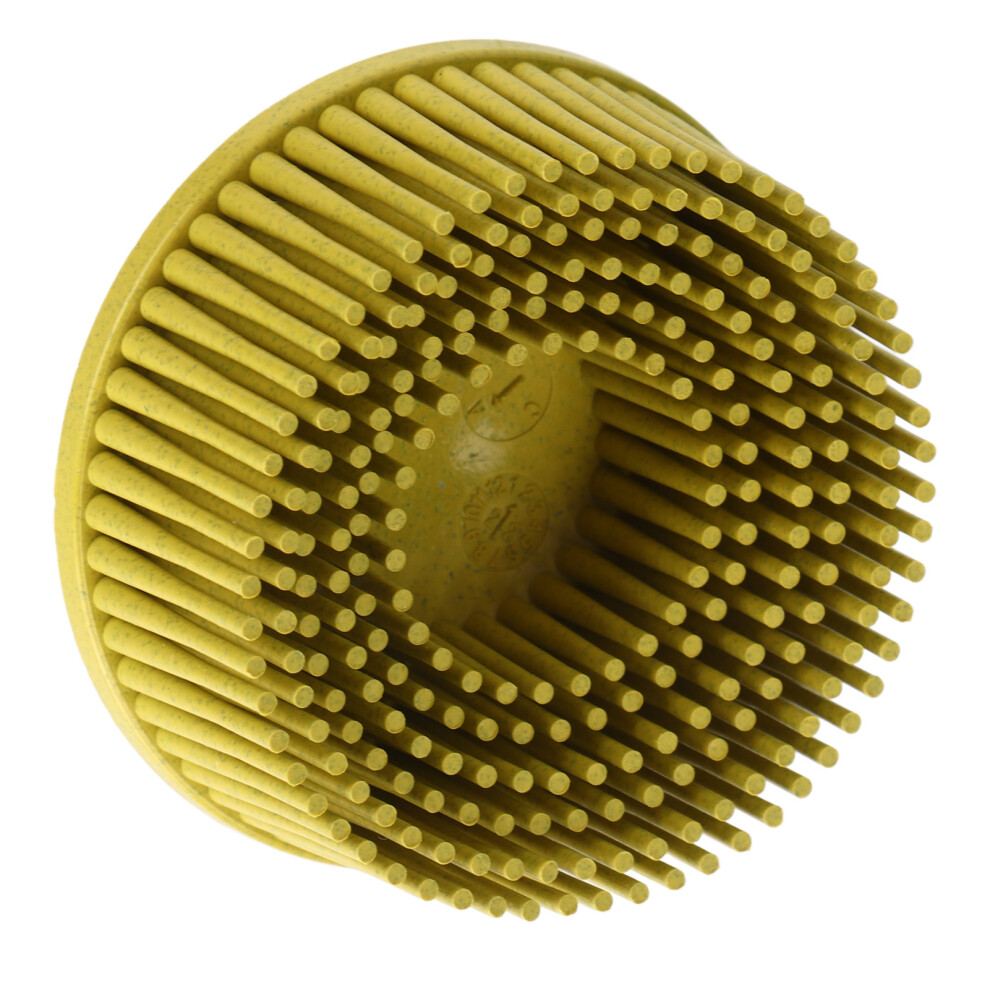 2 Inch Metal Surface Bristle Disc Grit Abrasive Shank For Rust And Burr Yellow 5071354342714