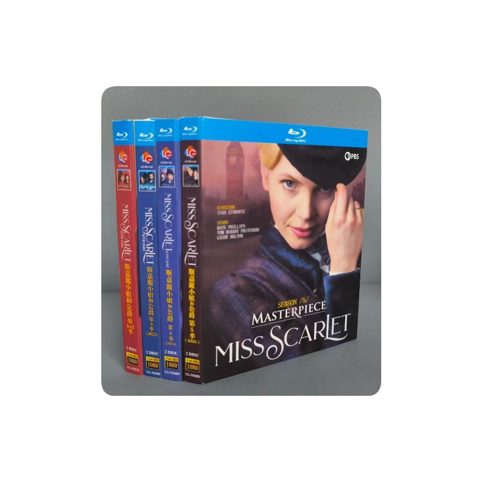 Miss Scarlet and The Duke Season 1-5：8-Disc TV Series 1080P BD All Region New Box Set