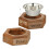 Hundenapf-Set mit Holzhalter 6