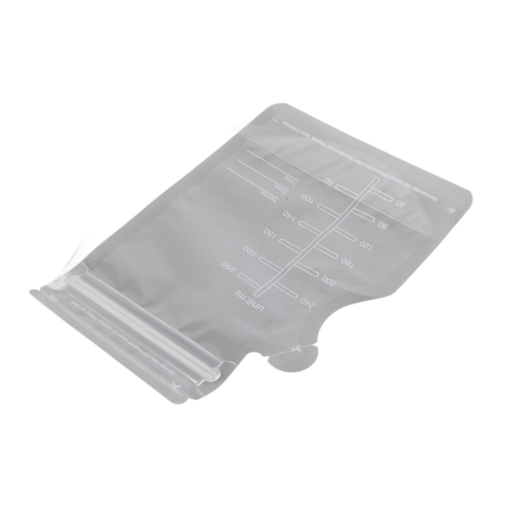 90pcs 250ml Breastmilk Storage Bags, 12.2x17cm, Seal & Freezing