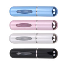 4 Stück 5 ml Aluminium-Vernebler Silber Pink Blau Schwarz