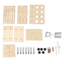 Hölzerner Hydraulikbagger DIY Handbuch Abnehmbares