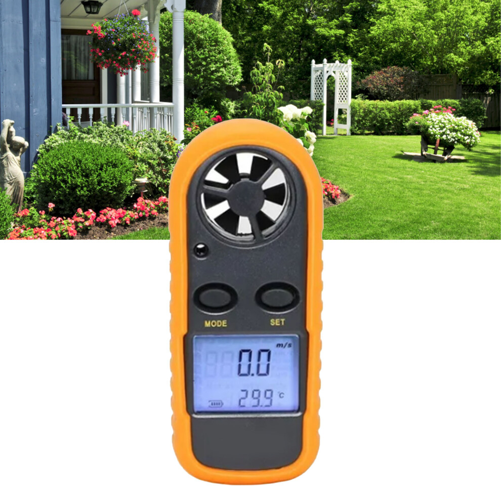 Digital Anemometer Lcd Wind Speed & Temp Tester, Silicone, Cr2032 Battery 4991354359172
