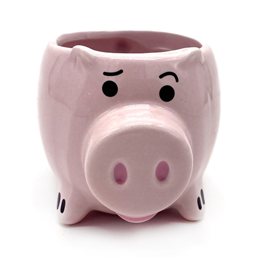 Pig Ceramic Mug For Coffee Tea & More - Ergonomic Handle Design Pink