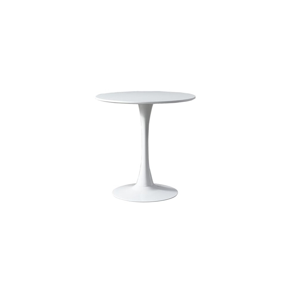 Round Cocktail Bar Table 31.5-Inch Top, 29.5-Inch Height, MDF Top With White Finish, Metal Base, Round Pub Bistro Table-image-OPC-PMDXYVM-NEW