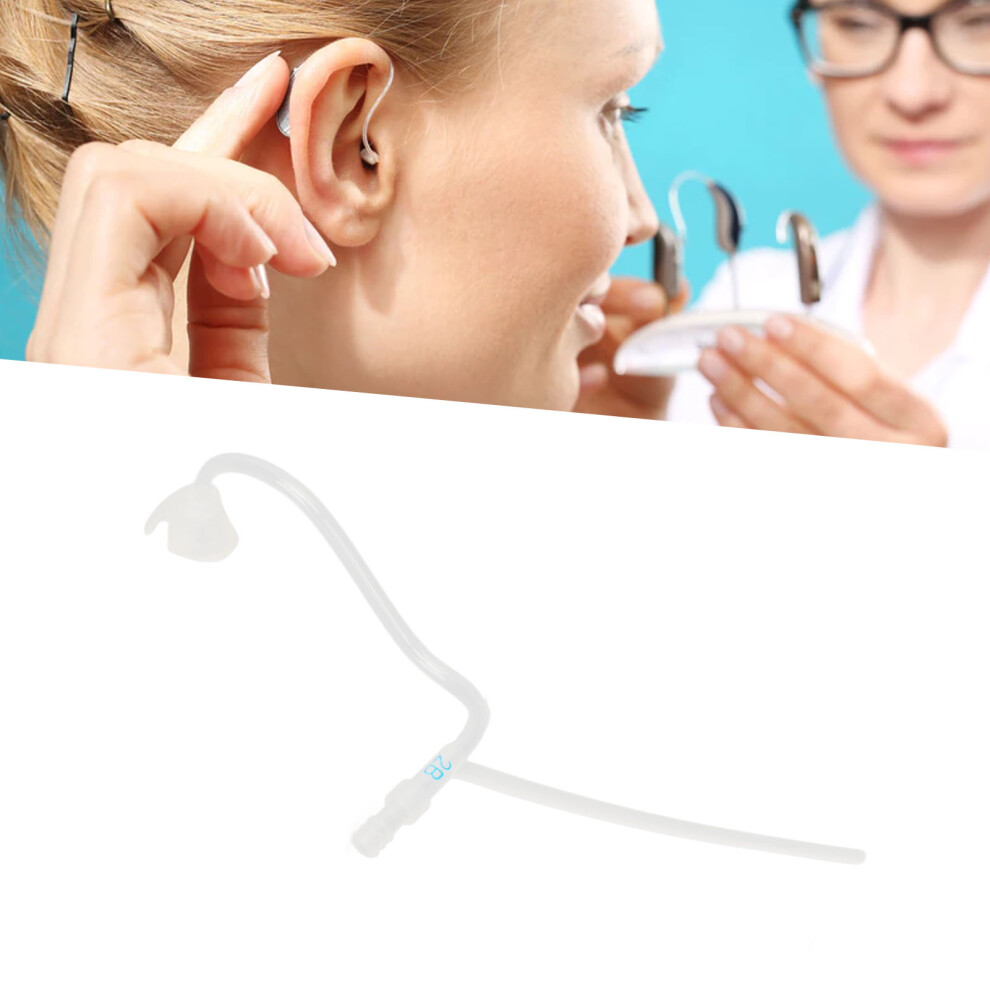 10PCS Plastic Sound Tubes for Hearing Devices, Slim Left Ear 2BL