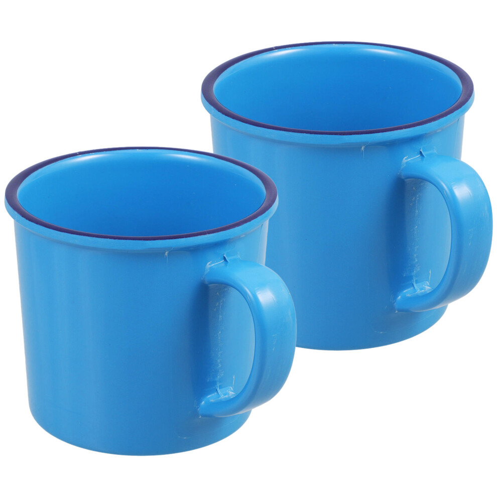 2 Sztuki Retro FiliżAnki Herbaciane Z Imitacji Emalii, Kubki Wodne-image