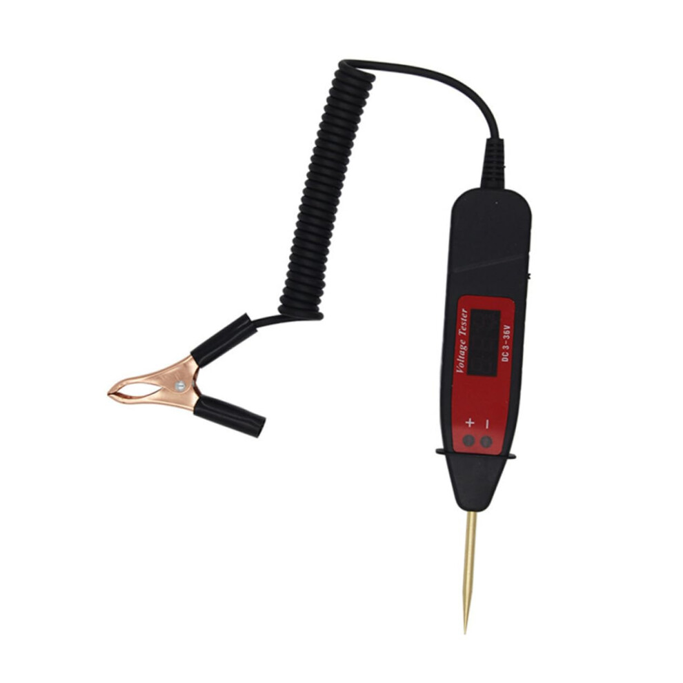 Car Digital Circuit Tester Lcd Voltage Probe Test Extended Wire Weight Automotive Tool For Vehicle Circuit Light 9393856587667