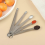 5 Mini Measuring Spoons with 1 Ring,1/64,1/32,1/16,1/8,1/4 3