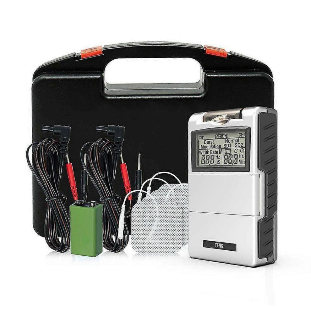 Tens 7000 Digital Tens Device With Accessories Muscle Stimulator EMS Therapy Pain Relief Muscle Recovery Electrotherapy Device