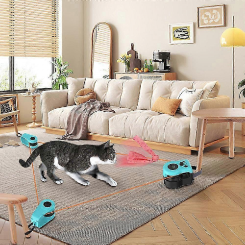 Παιχνίδι γάτας τηλεχειρισμού με ήχο, διαδραστικό παιχνίδι άσκησης γάτας με 2