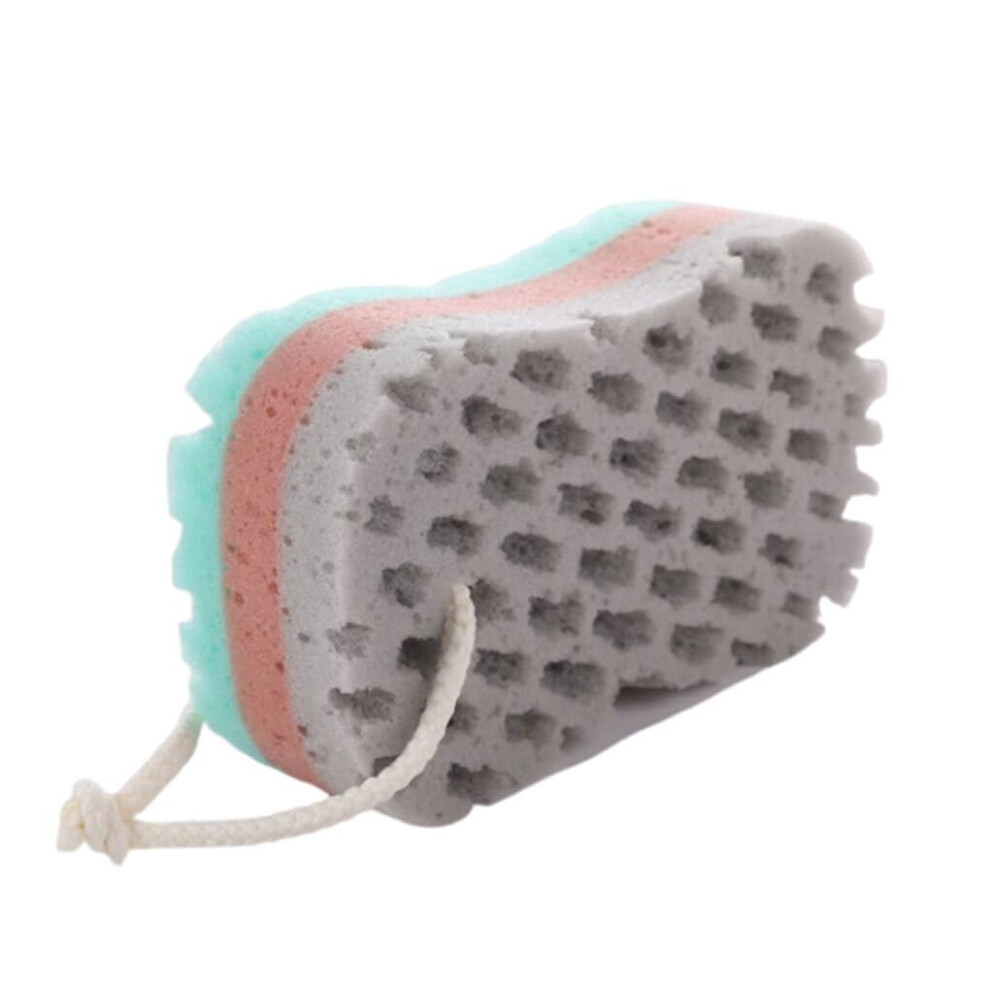Bath Sponge Exfoliating For Body Scrubbing And Skin Massage, Type 3 Rubbing Brush, Kids And Adults Scrubbers