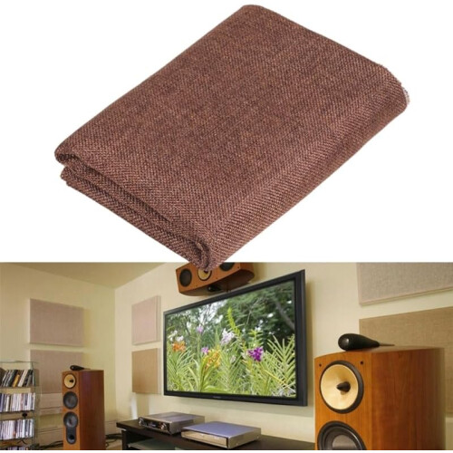 Speaker Cover Fabric Mesh Speaker Grill Cloth For Replacement Stereo Cover Dustproof White 1
