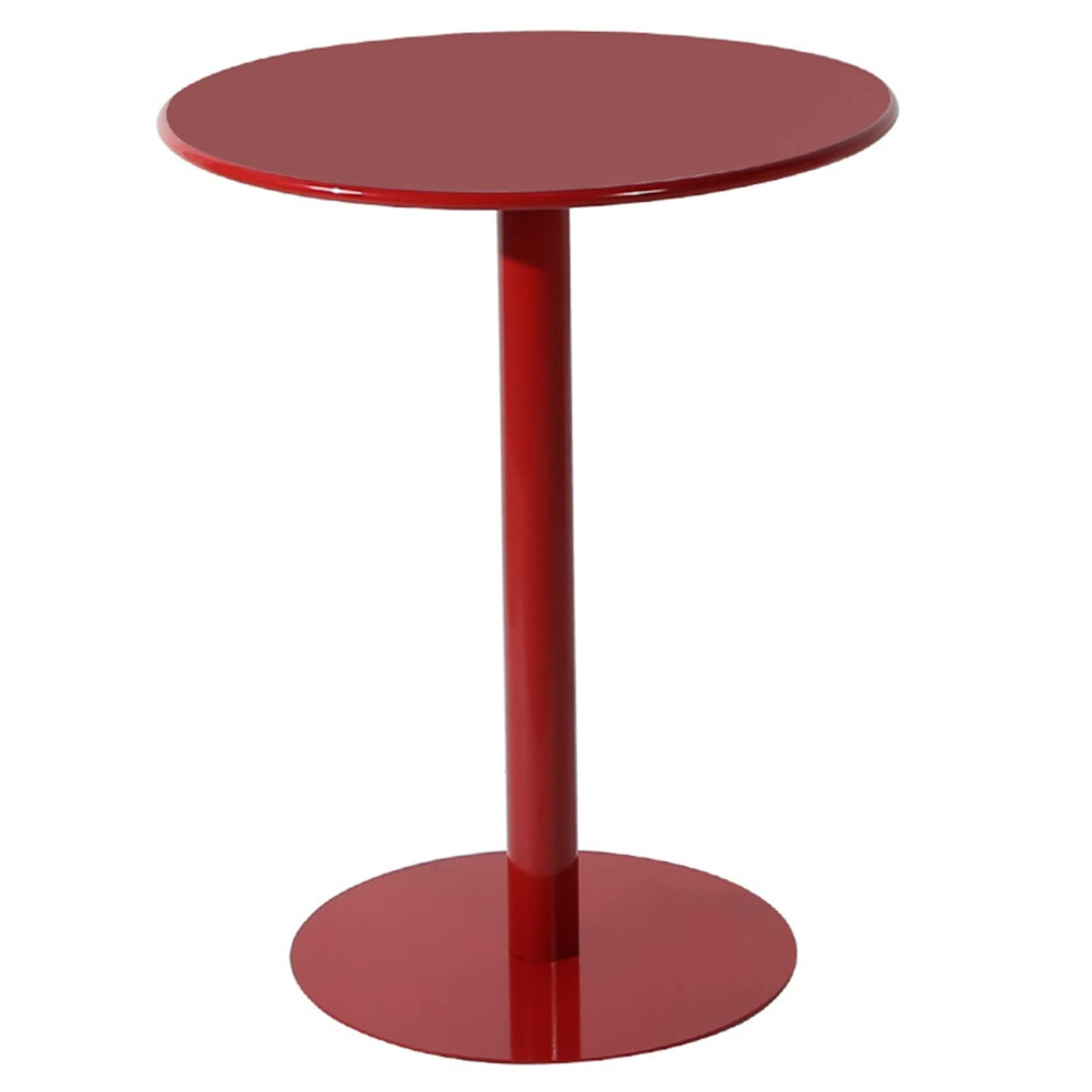 Round Pub Table Iron Top - Modern Standing Cocktail Table for Living Room and Restaurant, Circular Bistro Design-image-OPC-PMDYB2N-NEW