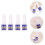 5 pezzi 10 g per nail art con applicatore unghie acriliche e 8