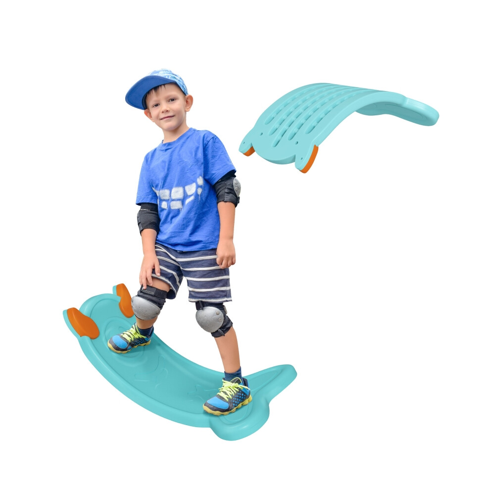 Kids Balance Board Light Blue - Sensory and Balance Development Sturdy Anti-Slip Surface Ideal for Active Play & Motor Skills-image-OPC-PMDYGC6-NEW