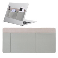 Hard Drive Holder 3-Pocket Adhesive External HDD Storage Pouch For Travel Cable Battery Phone Card Pen