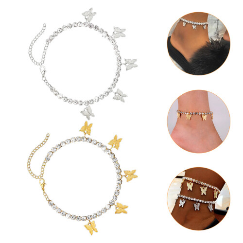 2 Unidades De Para Mujer Dorado Plateado 1