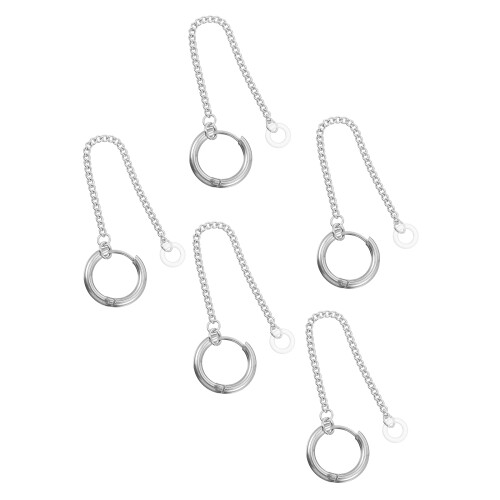 5 unidades de suporte para earbuds com pingente aço de 1