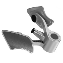 EVA Anti-Slip Inner Thigh Exerciser Metal & PP Gym Trainer Gray