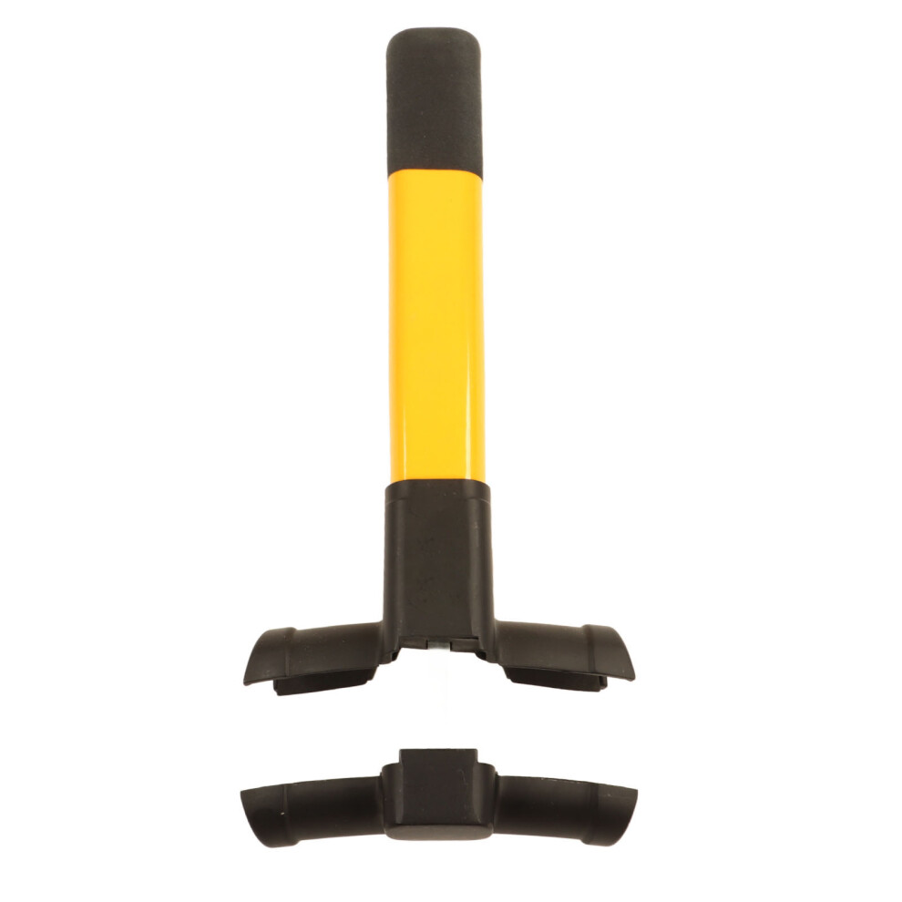 Universal Carbon Steel Steering Wheel Lock with 2 Keys, Portable Anti-Theft T Lock