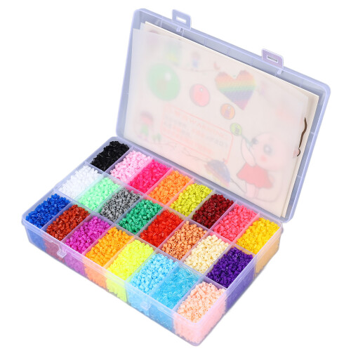 24 Farben Bügelperlen-Set, 2,6 mm, DIY 3D, 1