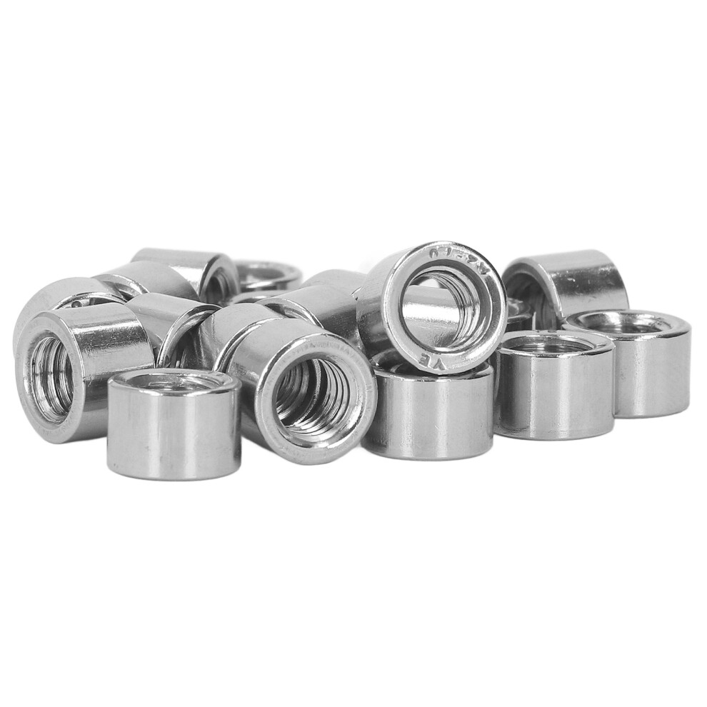 20Pcs M8 Female Thread Coupling Nut Kit 304 Stainless Steel L8mm 4651354423333