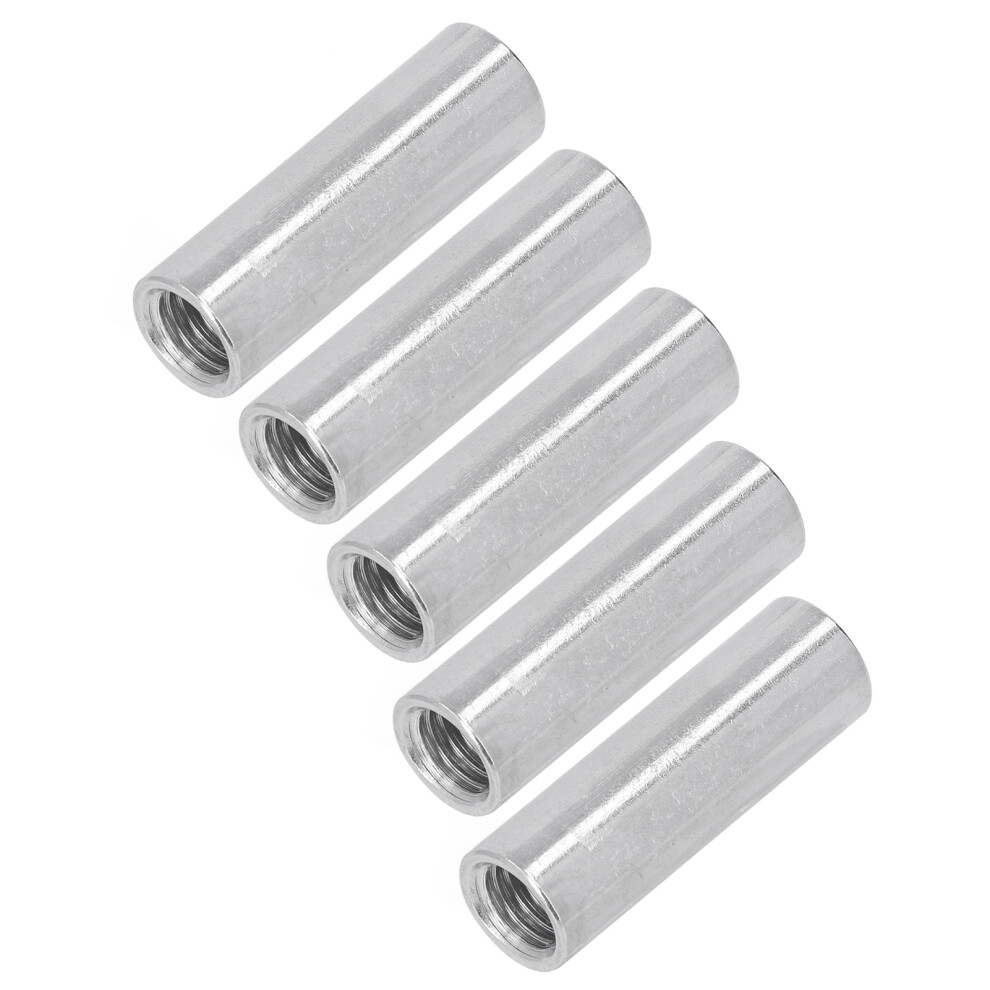 5Pcs M12 Stainless Steel Circular Coupling Nuts M12 X 1.75-16-L50mm 4611354423382