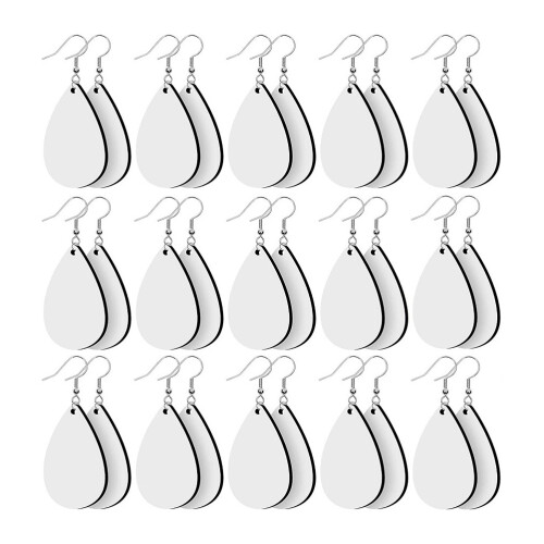 30 unidades pendientes para sublimación con de madera