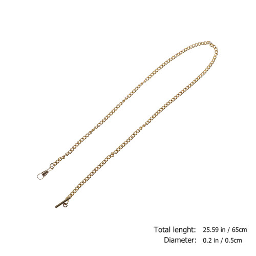 corrente clássica para relógio de a metal 65 cm 1