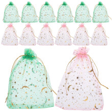 100pcs Green Small Bags For Jewelry And Small