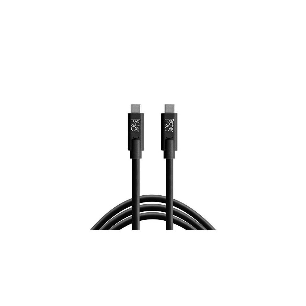 Tether Tools Tetherpro Usb-C To Usb-C, 10Inch (3M) (Black) Black 818307014428