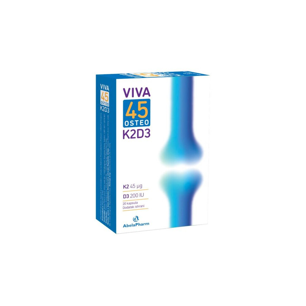 Photos - Vitamins & Minerals Viva K2D3 45 Osteo 20 Capsules Bone Health Support