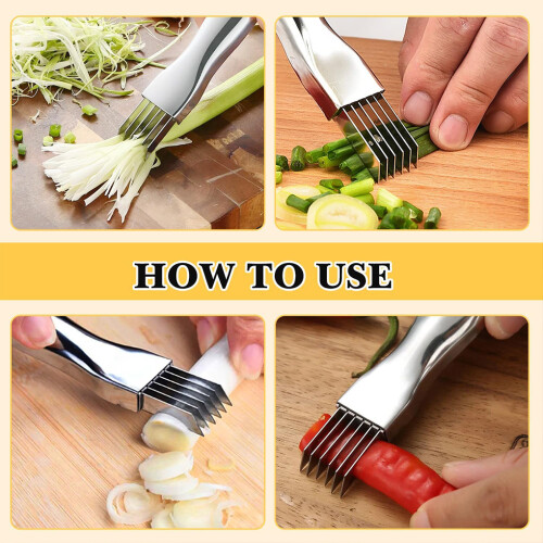 3x Effortlessly Shred Silk Knife Reliable Tool For Cutting Vegetables 2