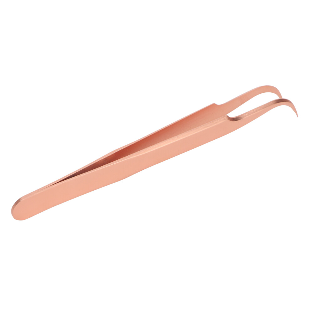 Gold Precision Lash Tweezers - Tight Tip Rose Design For Seamless Flower Lashes