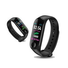 Pedometer Smart Watch Bluetooth Wristband Heart Rate Monitor For iOS Android