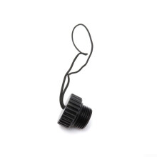 Scuba Diving DIN Tank Valve Threaded Cover 6061 Aluminum Dust Cap 5/8-14 NPS Tooth Gauge Black Scuba Cylinder Protection
