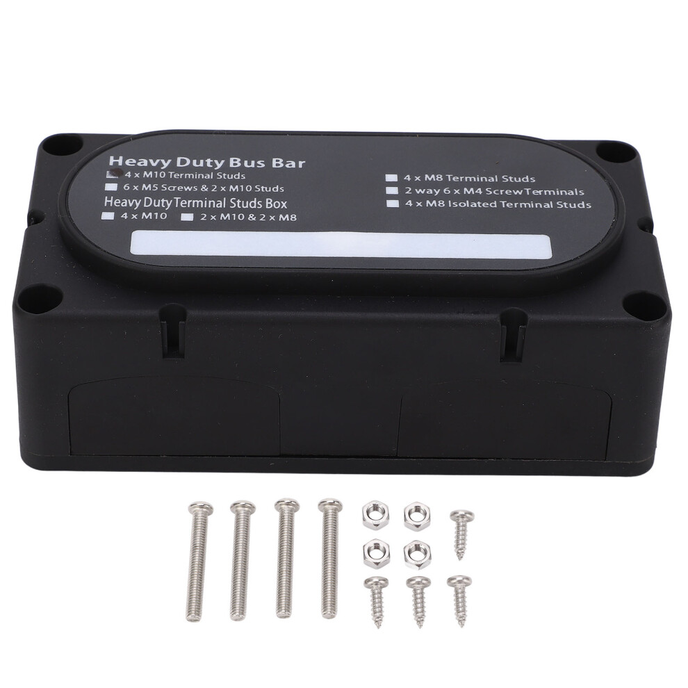 Heavy Duty Bus Bar Box Dc48v 300A Flame Retardant, Modular Wiring System 9481354444060