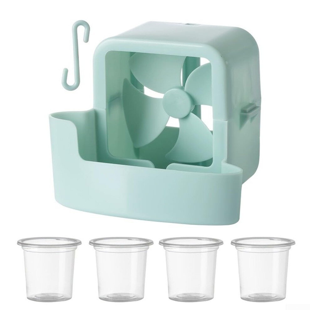 Ice Cup Cooling Fan Accessory Set For Portable Fans Boosts Cooling Capacity And Improves Comfort Blue 9393856590704