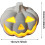 Light Up Pumpkin Ceramic LED Pumpkin Lantern White Halloween Tabletop Decor Artificial Pumpkin Lantern 3
