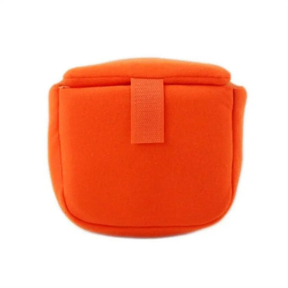 Dslr Camera Case With Padded Partition Velvet Lined Lens Bag Shockproof Waterproof Orange 9393856590742