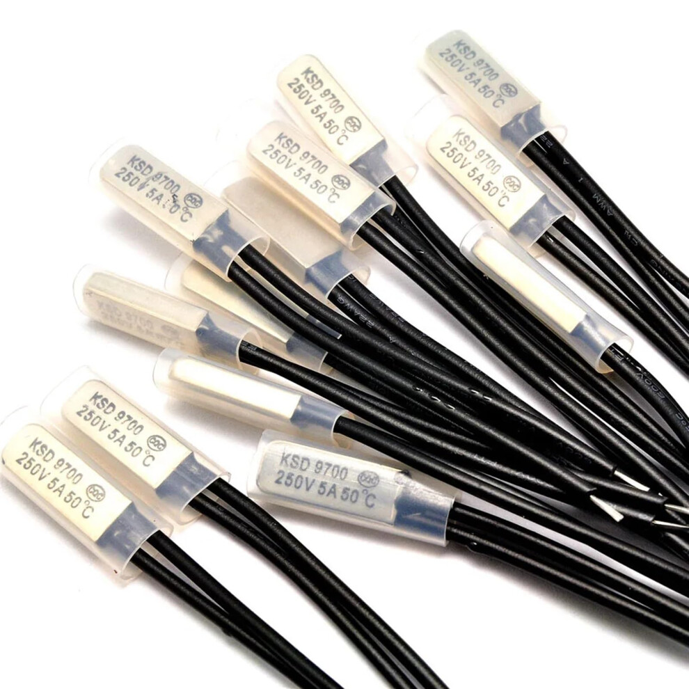 Bimetal Temperature Switch Thermostat 10 Pieces Ksd9700 Nc Normally Closed 35C-120C 250V 5A 9016109613998