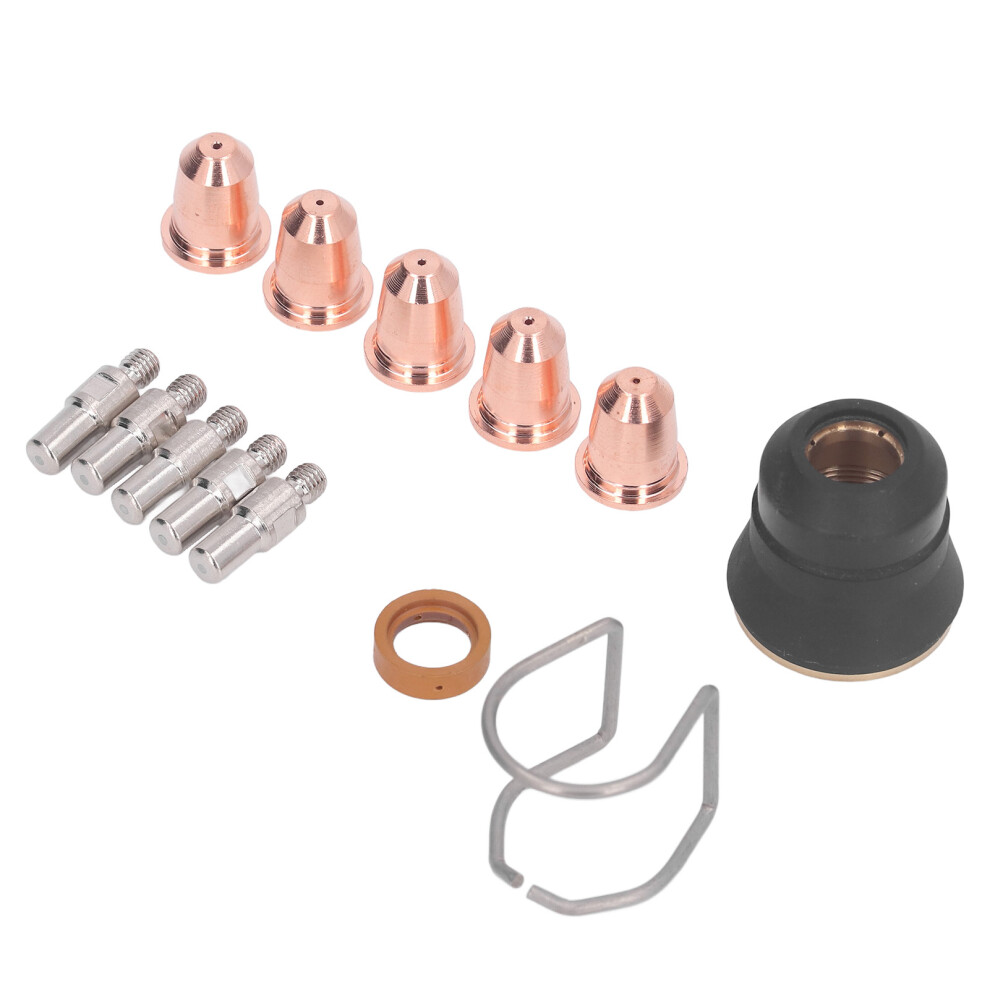 13Pcs Plasma Cutter Torch Accessory Kit Copper Nozzles Tips Guide Parts 9341354464416