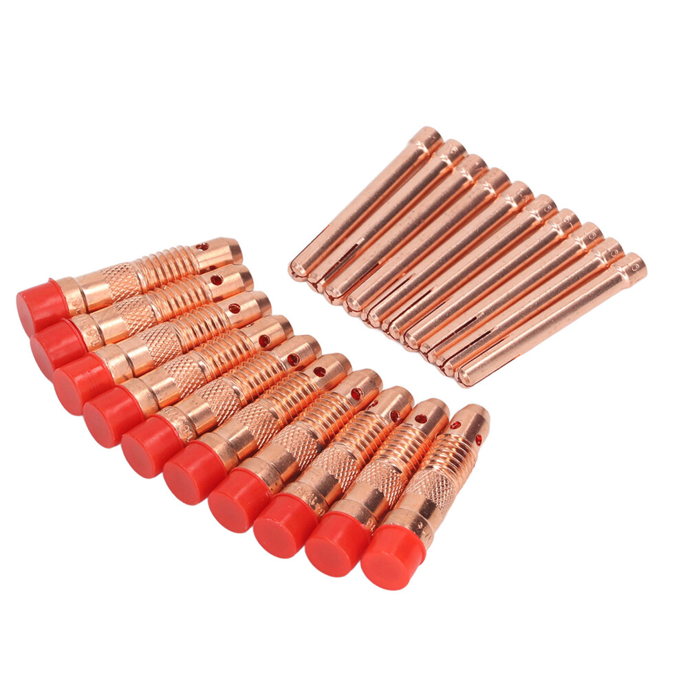 10Pcs Copper Tig Collets & Torch Fittings For Wp17 Wp18 Wp26 Welding 8441354464377
