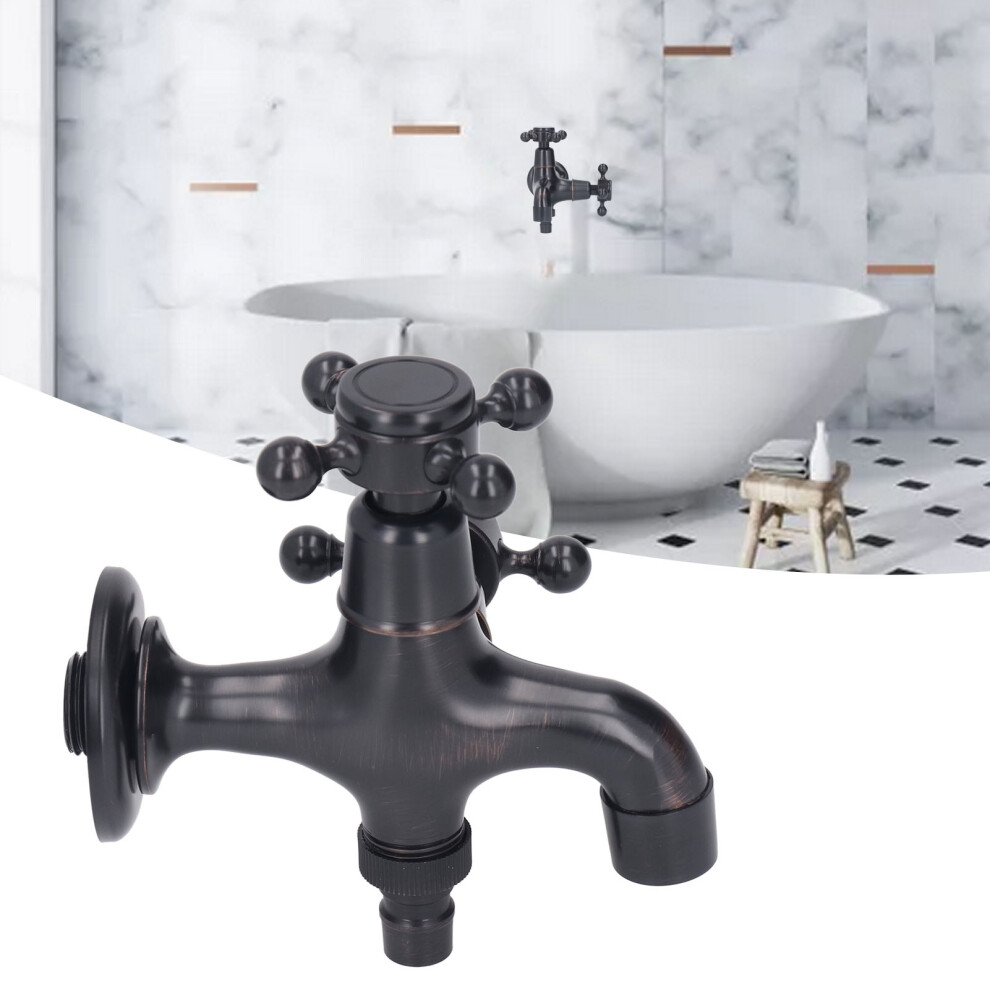 All Copper European Retro Wall Mount Basin Faucet Cold Hot Tap 607G 3331354465809