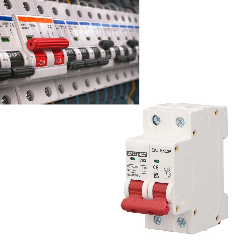 2P 63A Dc Circuit Breaker With 6Ka Capacity For Solar Pv Systems 1000V 3721354471748