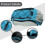 Reflective Design Bicycle Trunk Bag for Rear Rack Compatibility Blue Double-Opening Feature 4