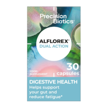Alflorex Dual Action - Daily Gut Health 35624 and 1714 + Calcium + Vitamin B6 - Bacterial Cultures - 30 Capsules